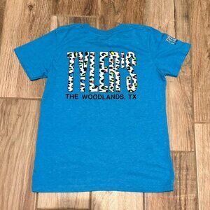 Tylers Cheetah Print Blue Short Sleeve Tee